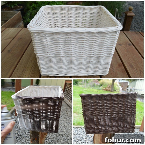 Thrifted Oil Paintings Gallery Wall with a Basket: ORC Week 2 4 Painting a Thrift Store Basket