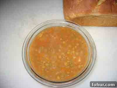 Bowl of Greek Lentil Soup