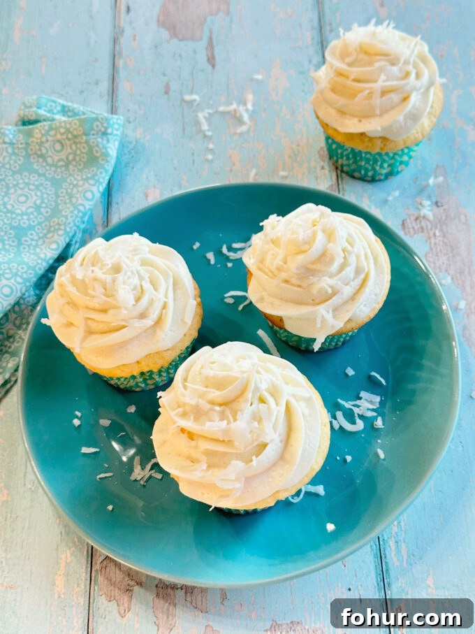 Coconut Cupcakes.
