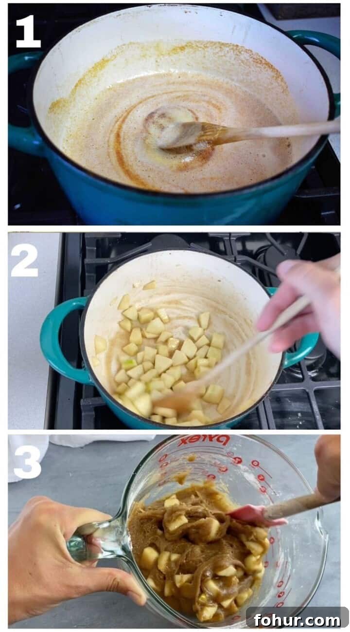 3 images, showing step by step process on how to make this recipe. 