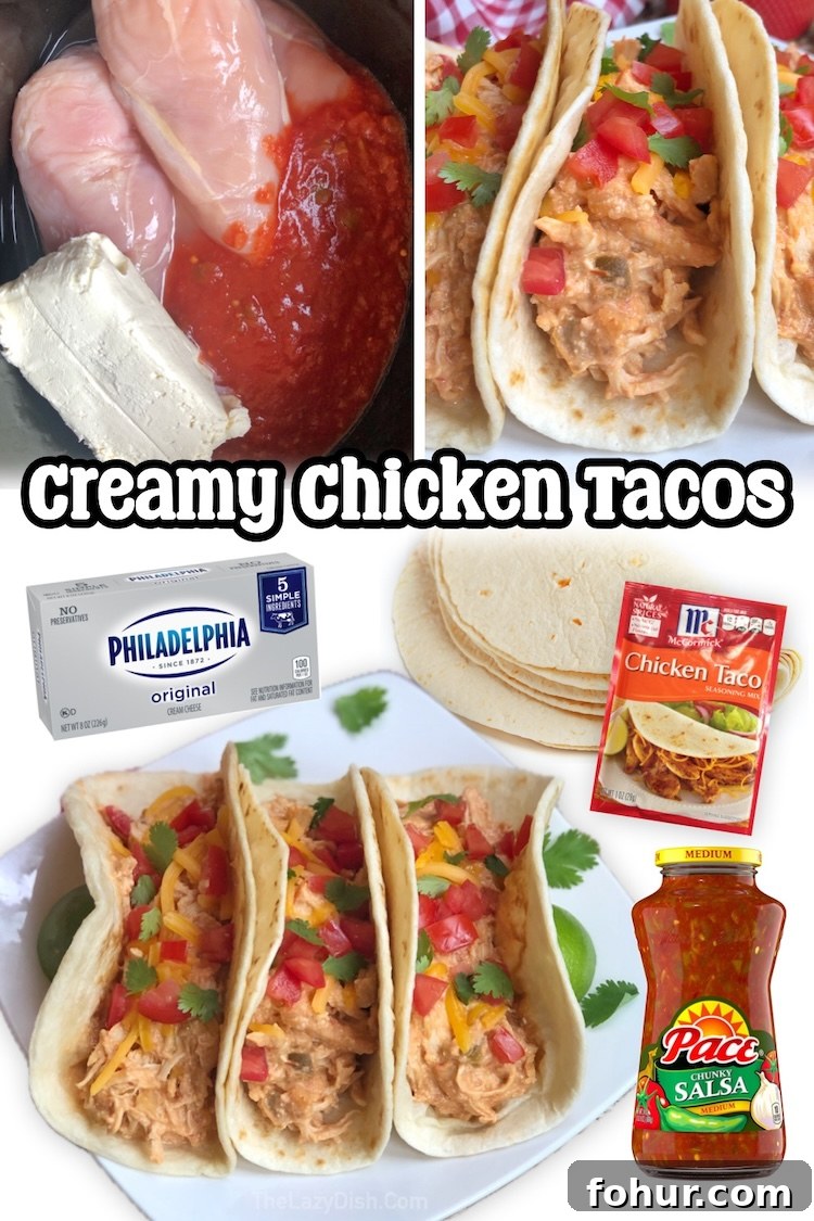 22 Quick Dinner Recipes for Picky Eaters 11 Slow Cooker Shredded Cream Cheese Salsa Tacos | This easy crockpot meal is a family favorite! Your picky eaters are going to gobble it up. An easy make ahead recipe that can be customized to your liking with mild or spicy salsa.