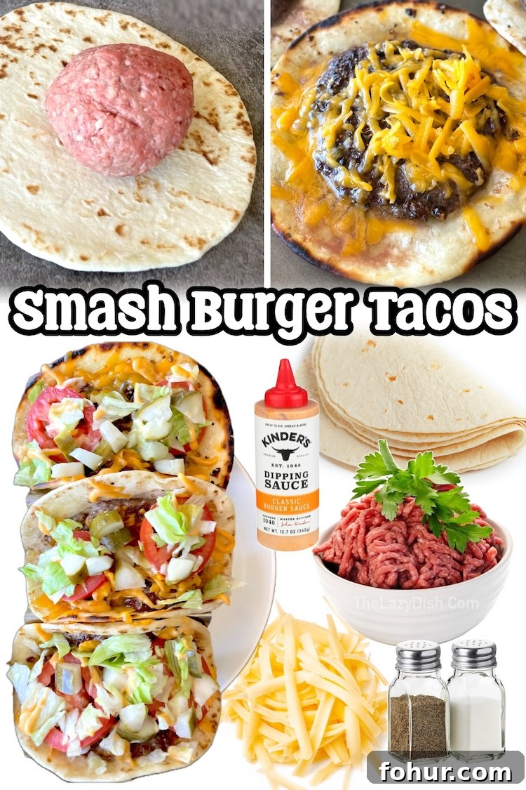 22 Quick Dinner Recipes for Picky Eaters 20 These smashed cheeseburger tacos are a fun and easy summer backyard dinner idea! Break out your Blackstone griddle to make this fun twist on tacos with just ground beef, tortillas, cheese, and seasoning. Top with your favorite burger condiments!
