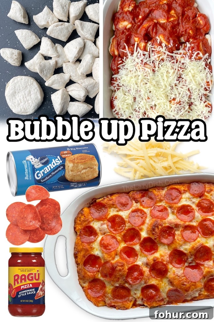 22 Quick Dinner Recipes for Picky Eaters 6 Bubble Up Pizza Casserole | A yummy and easy way to make pizza at home for a quick weeknight meal! This kid friendly dinner is perfect for a family with picky eaters on a budget.