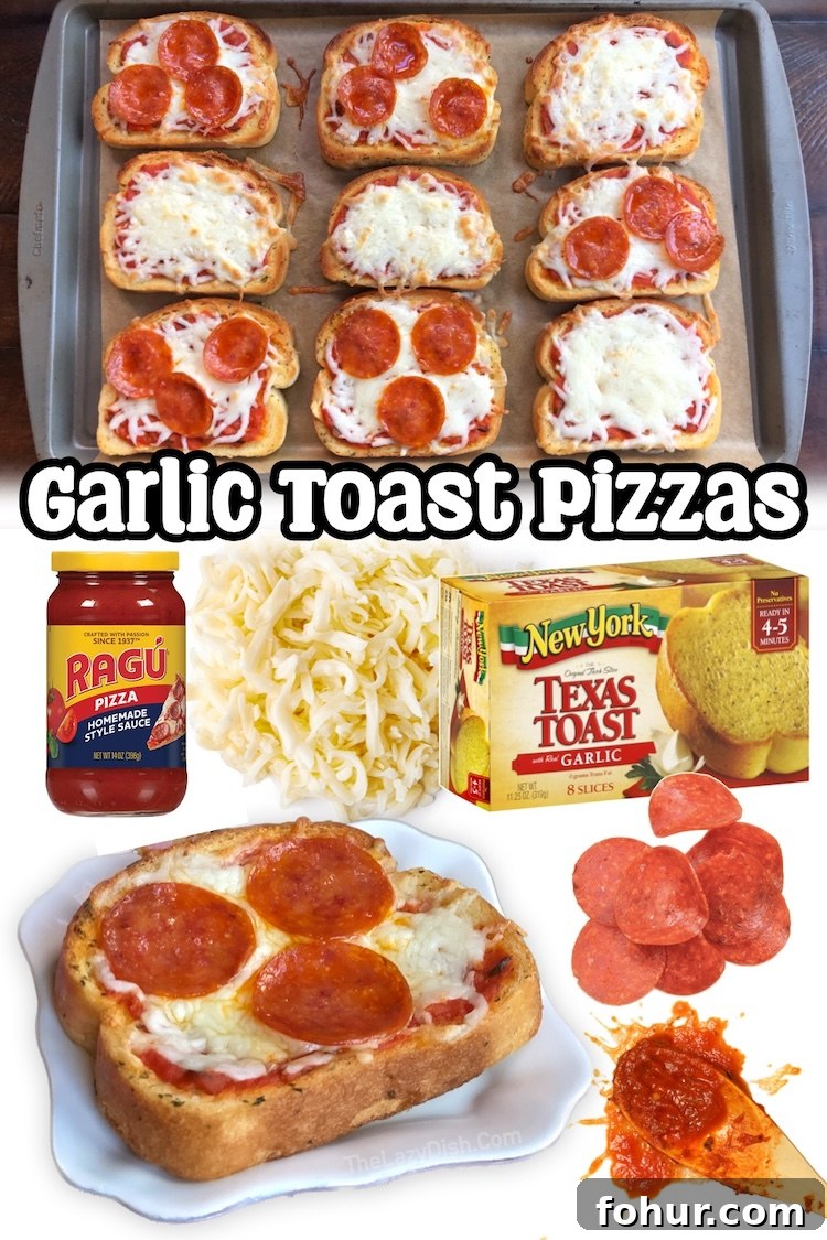 22 Quick Dinner Recipes for Picky Eaters 10 Garlic Toast Pizzas | This kid approved dinner is fast and easy to make on busy school nights with ingredients you can keep stocked in your freezer and pantry! A yummy last minute meal anytime you're rushed to make dinner or limited on time.