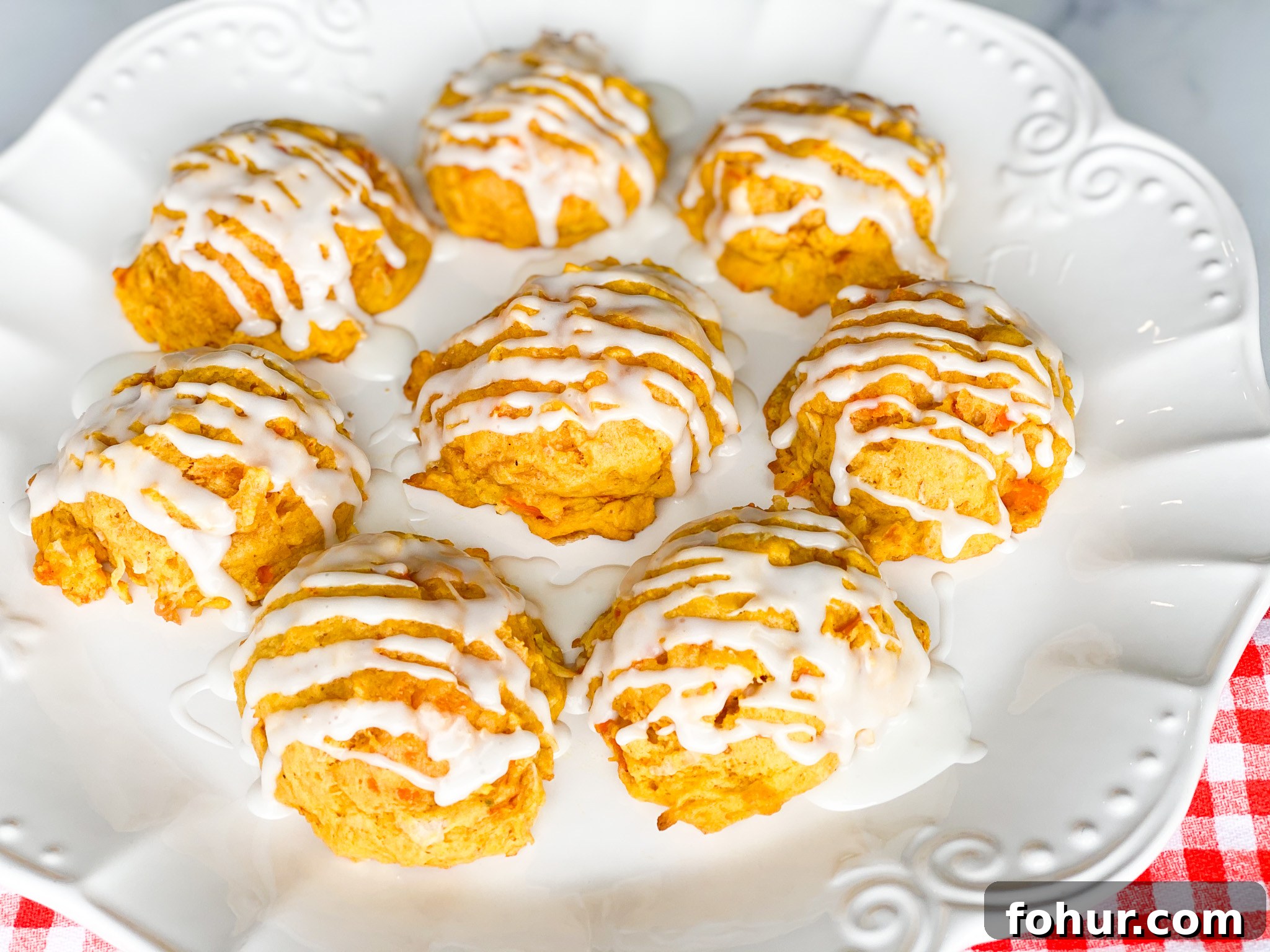 Spiced Carrot Cake Cookies Recipe with Cream Cheese Glaze 3 img 9751 2